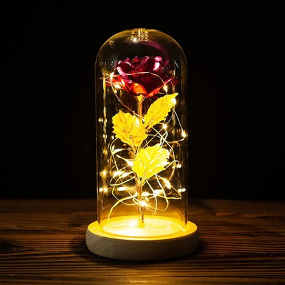 Led Enchanted Galaxy Rose Decor unique present