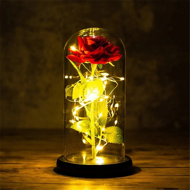 Led Enchanted Galaxy Rose Decor unique present