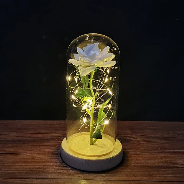 Led Enchanted Galaxy Rose Decor unique present