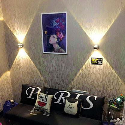 LED Bedside Lamp with Dual Wall Lights and Switch