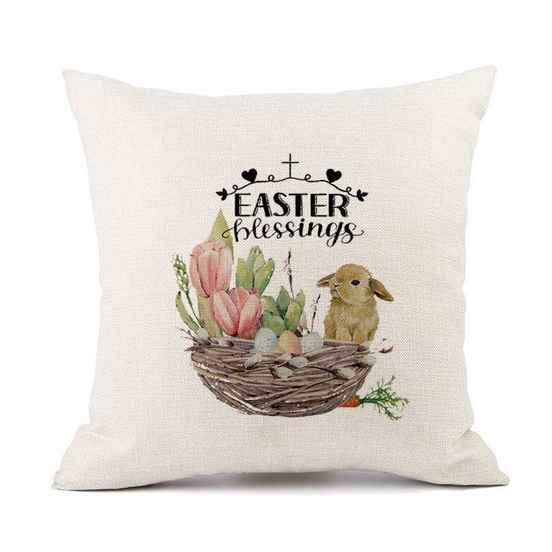 European American Spring Festival Home Decor Pillow