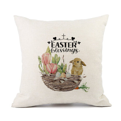 European American Spring Festival Home Decor Pillow
