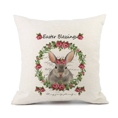 European American Spring Festival Home Decor Pillow