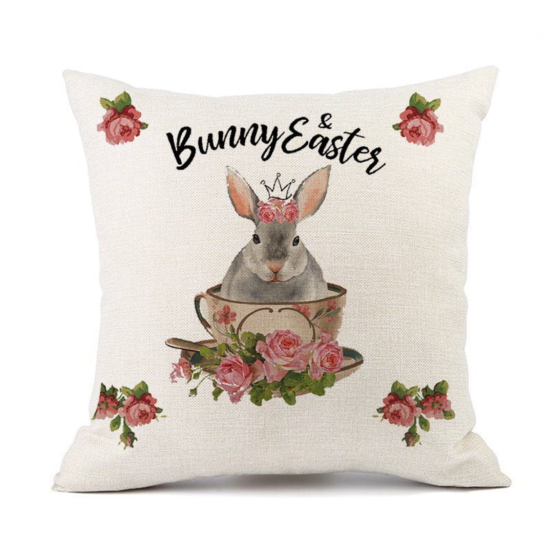 European American Spring Festival Home Decor Pillow