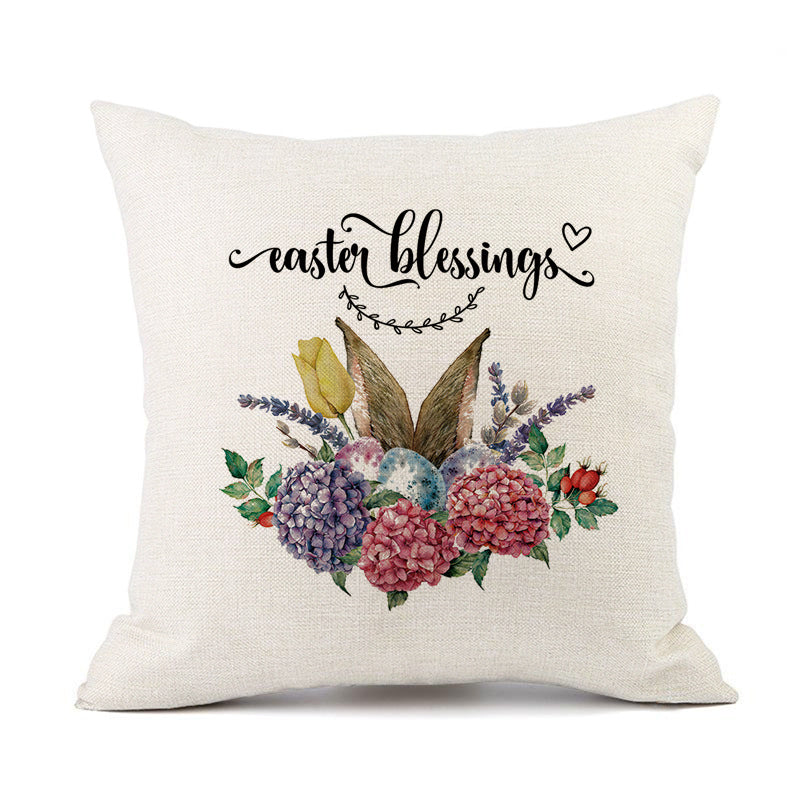 European American Spring Festival Home Decor Pillow