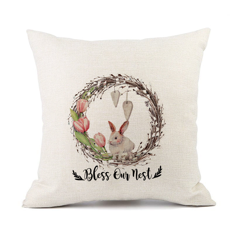 European American Spring Festival Home Decor Pillow