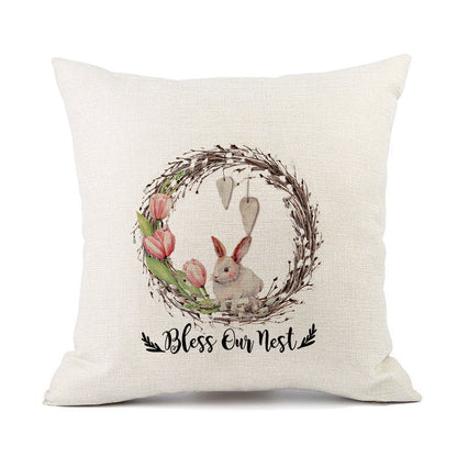 European American Spring Festival Home Decor Pillow