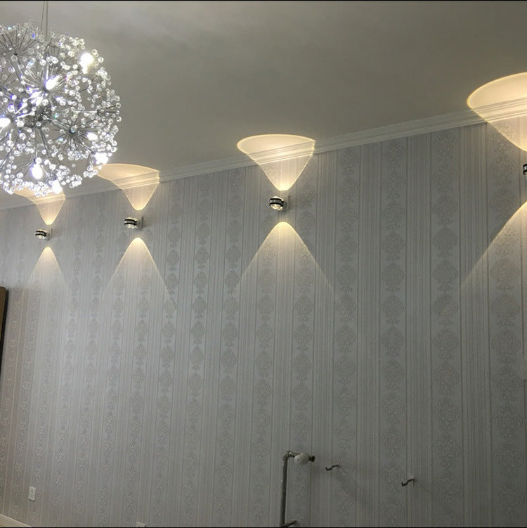 LED Bedside Lamp with Dual Wall Lights and Switch