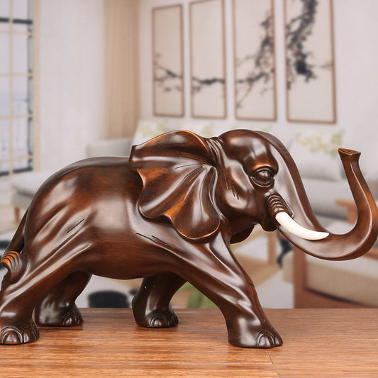 Resin Elephant Figurine for Home Decor (One Piece)