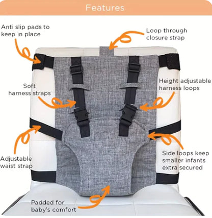 Child Chair Safety Belt – Adjustable Feeding Guard - YGSHOP