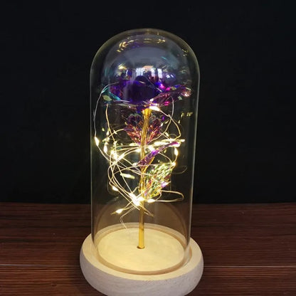 Led Enchanted Galaxy Rose Decor unique present