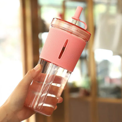 Student Portable Outdoor Double Layer Large Capacity Plastic Cup - YGSHOP